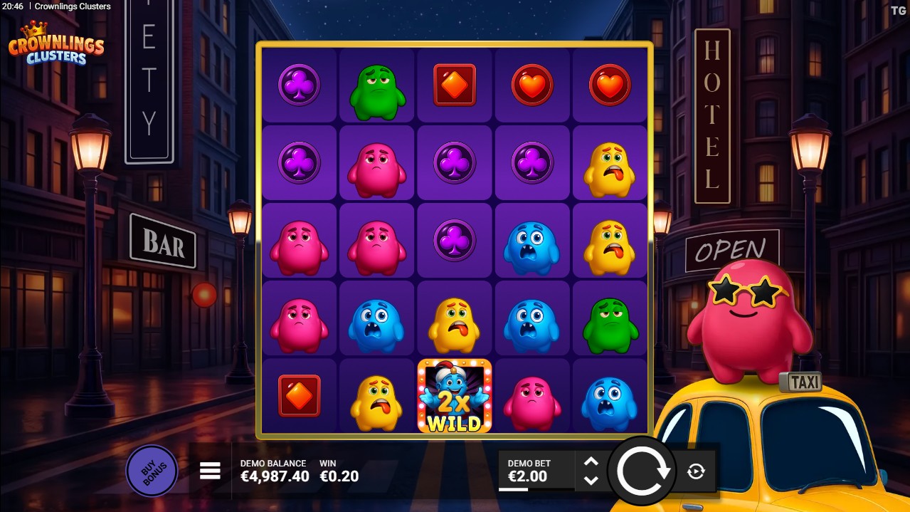 Crownlings Clusters by Trusty Gaming – base game, 96.22% RTP, High volatility