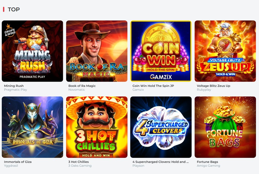 RealSpin Casino game library