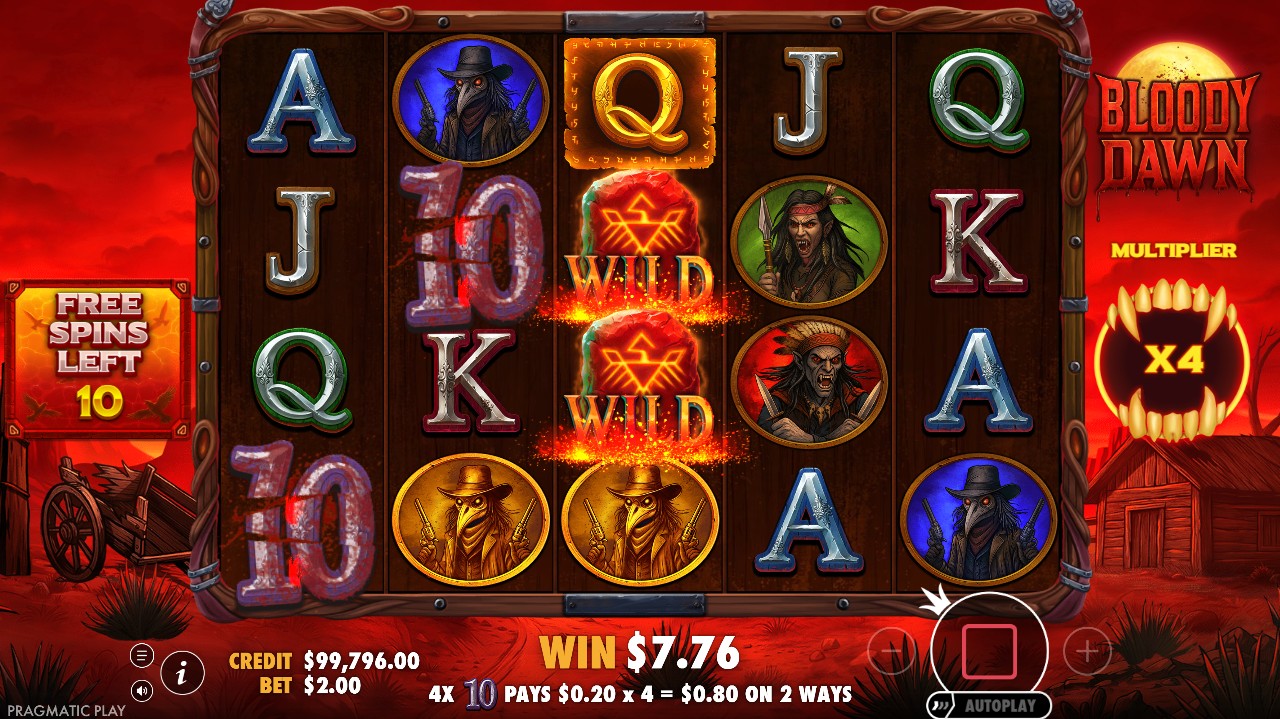 Bloody Dawn free spins multiplier wilds – Pragmatic Play 96.5% RTP 5,000x max win 1,024 ways