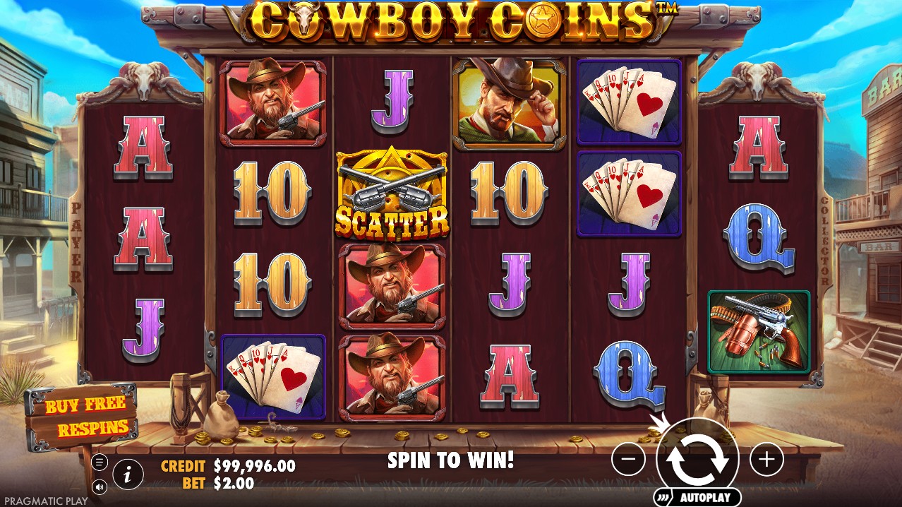 Cowboy Coins slot review base game 6 reels Pragmatic Play