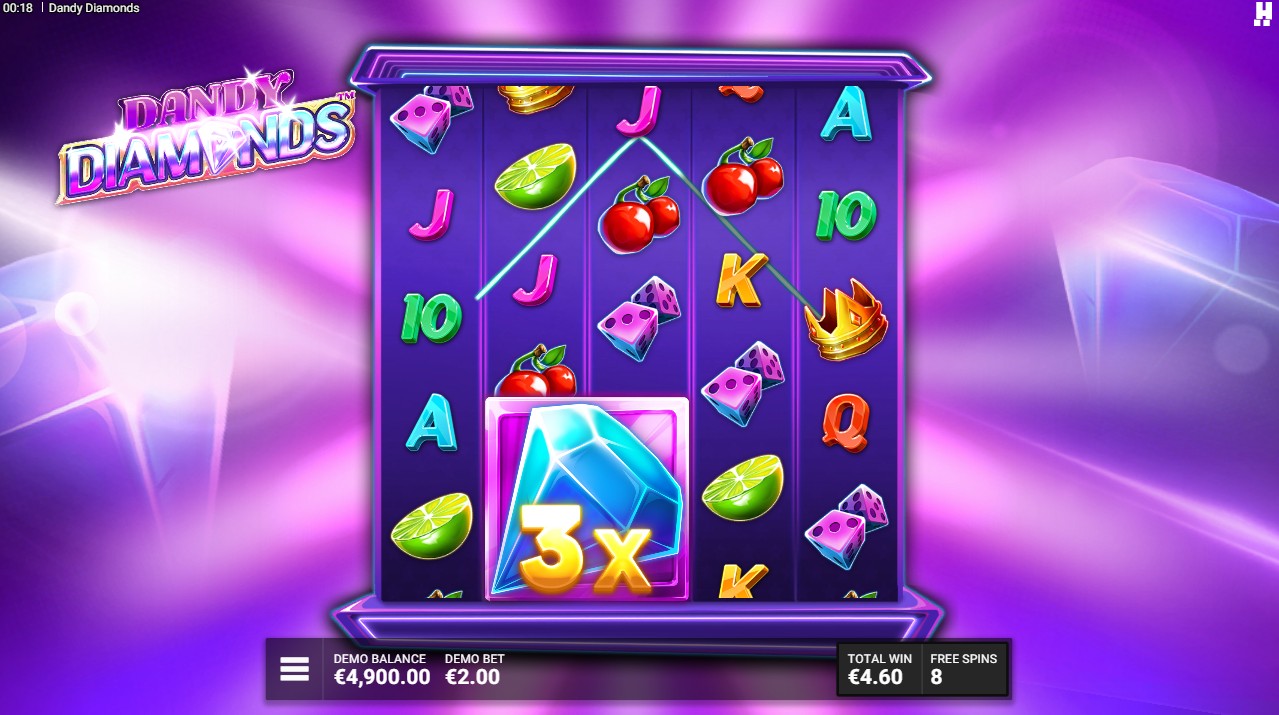 Dandy Diamonds by Hacksaw Gaming — 96.33% RTP Medium volatility 5,000x max win bonus round
