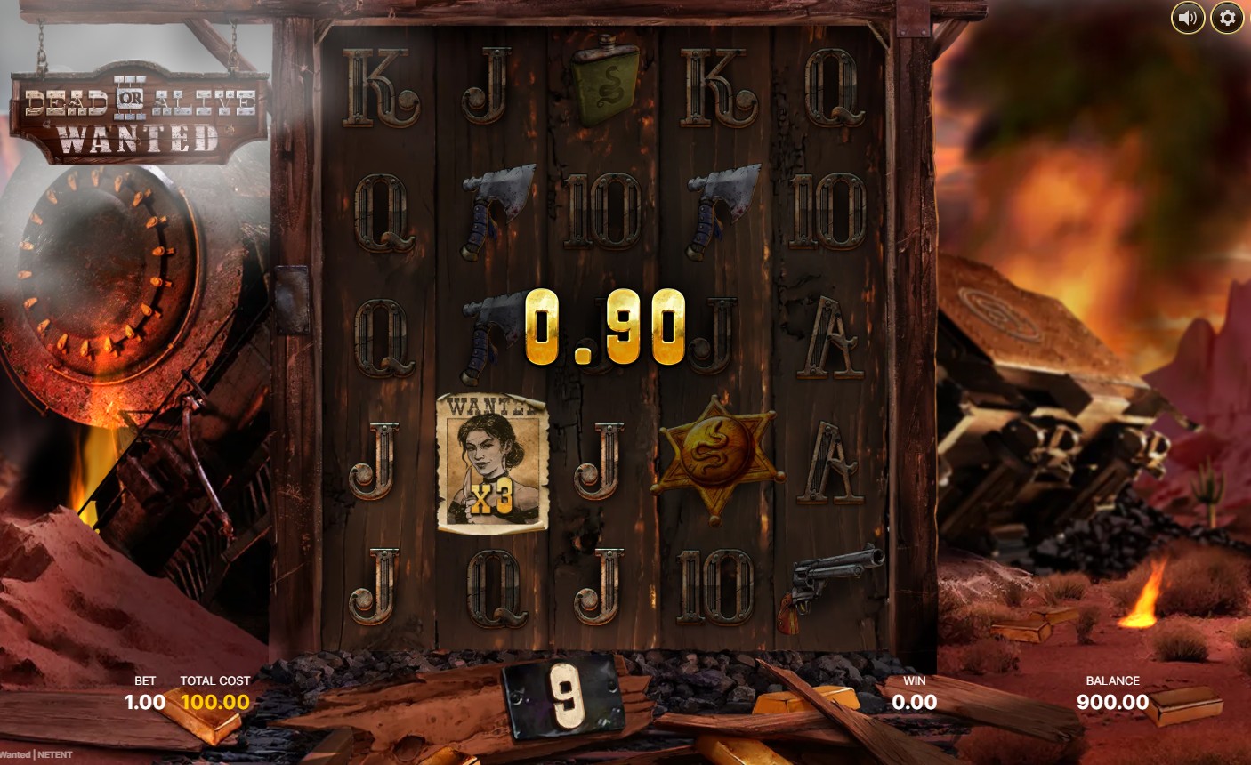 Dead or Alive 3 Wanted by NetEnt – 96.03% RTP High volatility 66,666x max win bonus round