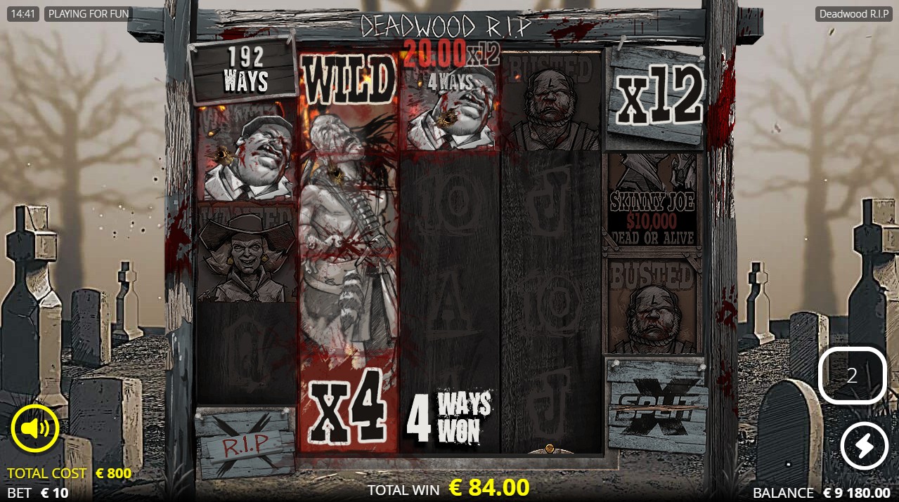Deadwood R.I.P. by Nolimit City – 96.09% RTP High volatility 100,000x max win bonus round