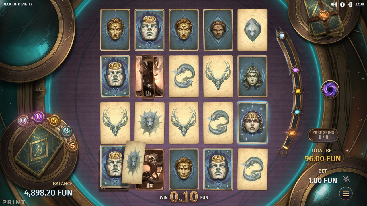 Deck of Divinity by Print Studios — Divine Deck Bonus, Aether-tier Prize Cards active