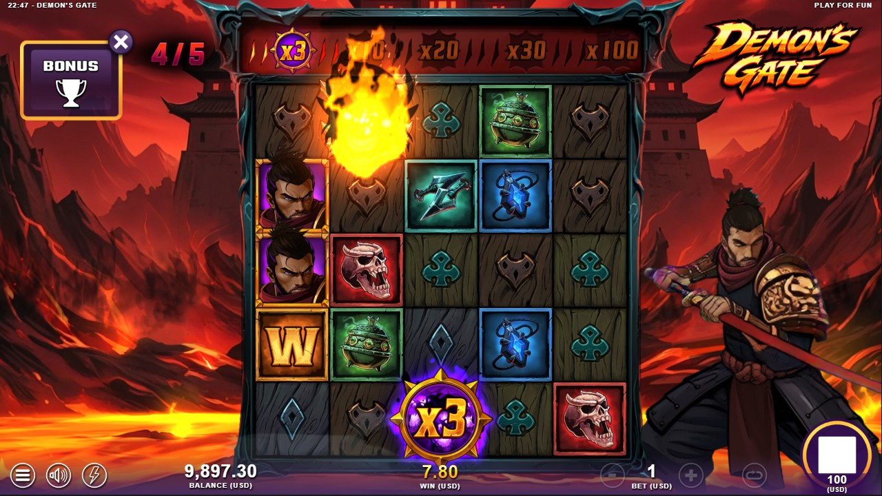 Demon's Gate by Slotmill — bonus round feature