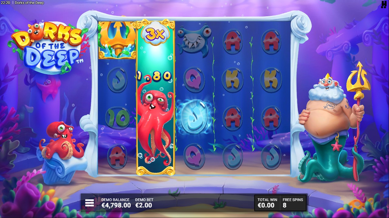 Dorks of the Deep by Hacksaw Gaming – bonus round free spins, 96.20% RTP Medium volatility 10,000x max win
