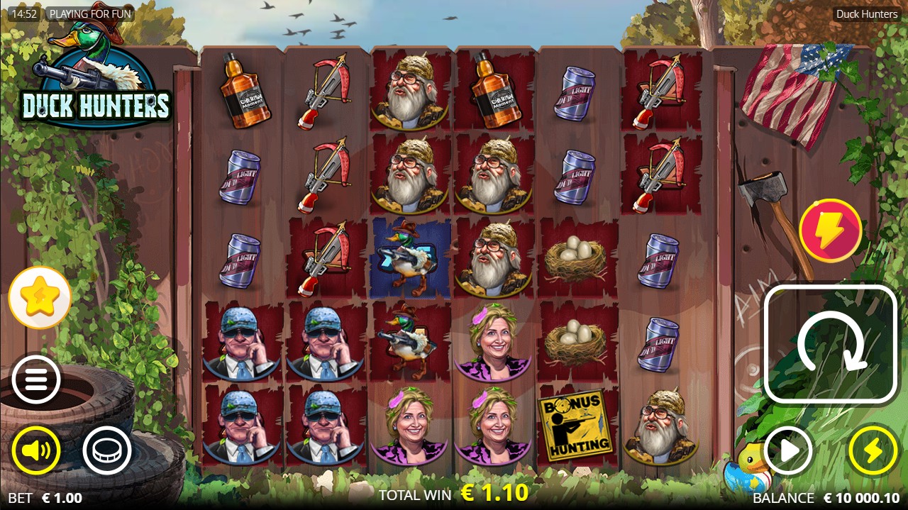 Duck Hunters by Nolimit City – base game 6x5 Scatter Pays xWays position multipliers