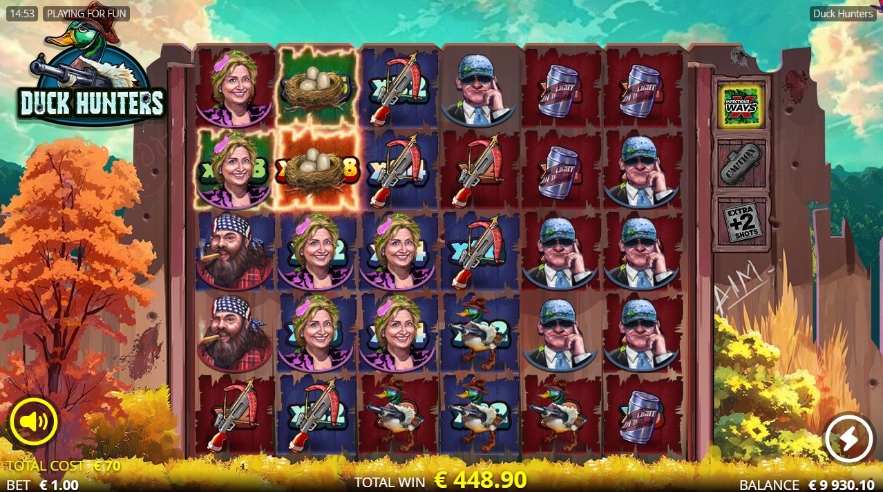 Duck Hunters by Nolimit City – 96.05% RTP Extremely High volatility 30,000x max win bonus round