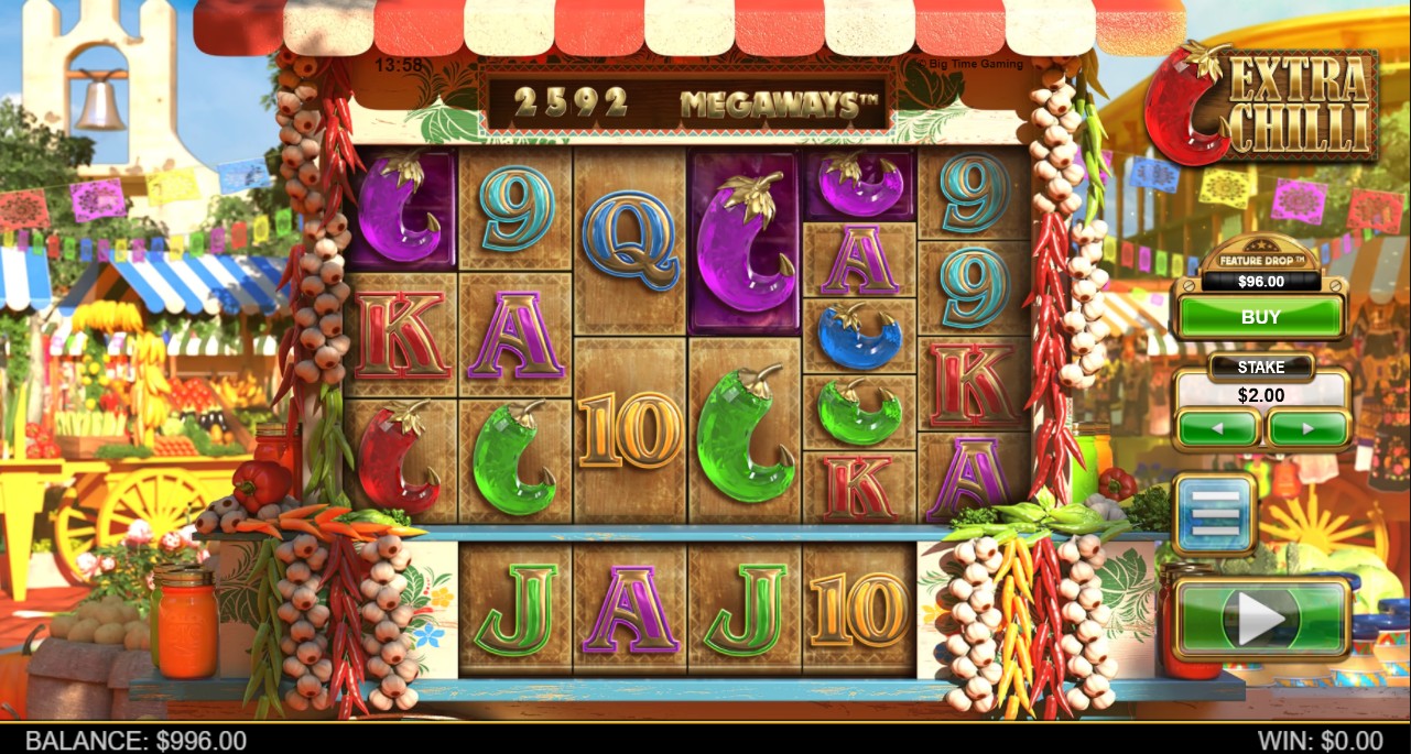 Extra Chilli Megaways by Big Time Gaming — 96.19% RTP High volatility 20,000x max win base game