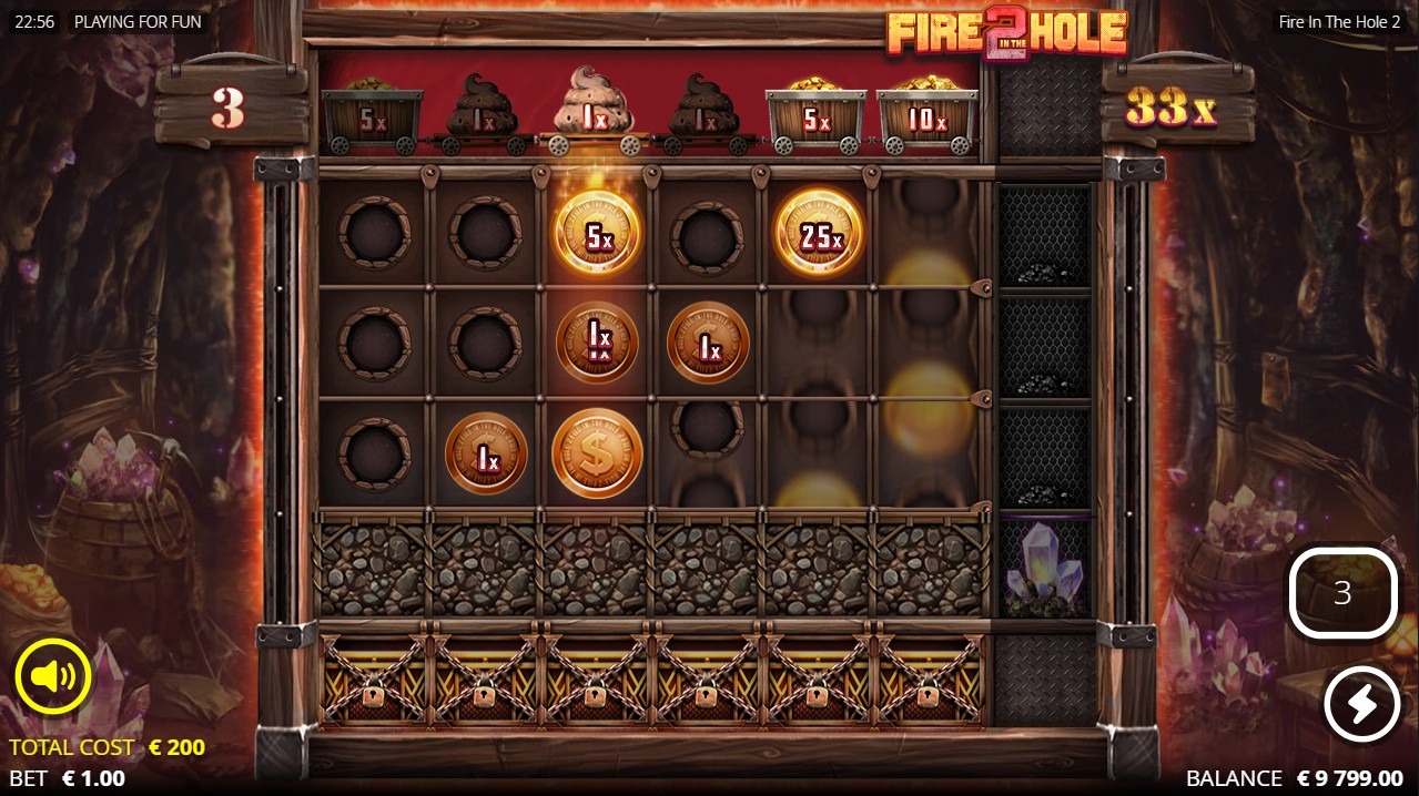 Fire in the Hole 2 by Nolimit City – 96.07% RTP High volatility 65,000x max win bonus round