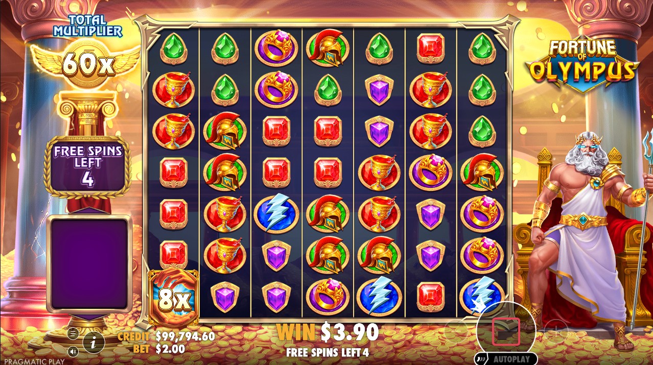 Fortune of Olympus slot review bonus round free spins Pragmatic Play
