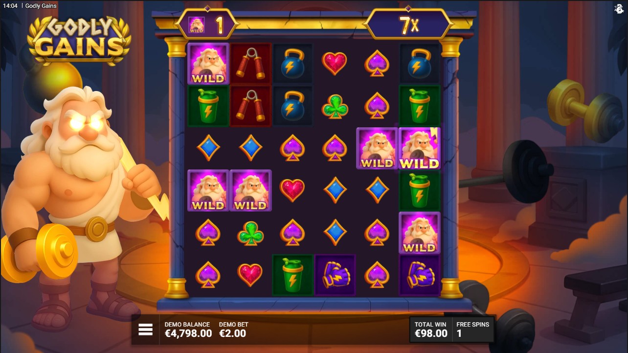 Godly Gains by Bullshark Games – 96.26% RTP High volatility 15,000x max win bonus round