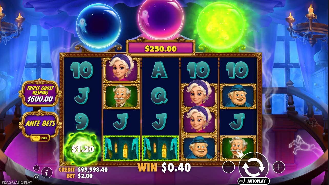 Great Ghosts! by Pragmatic Play – 96.5% RTP High volatility 40,000x max win base game