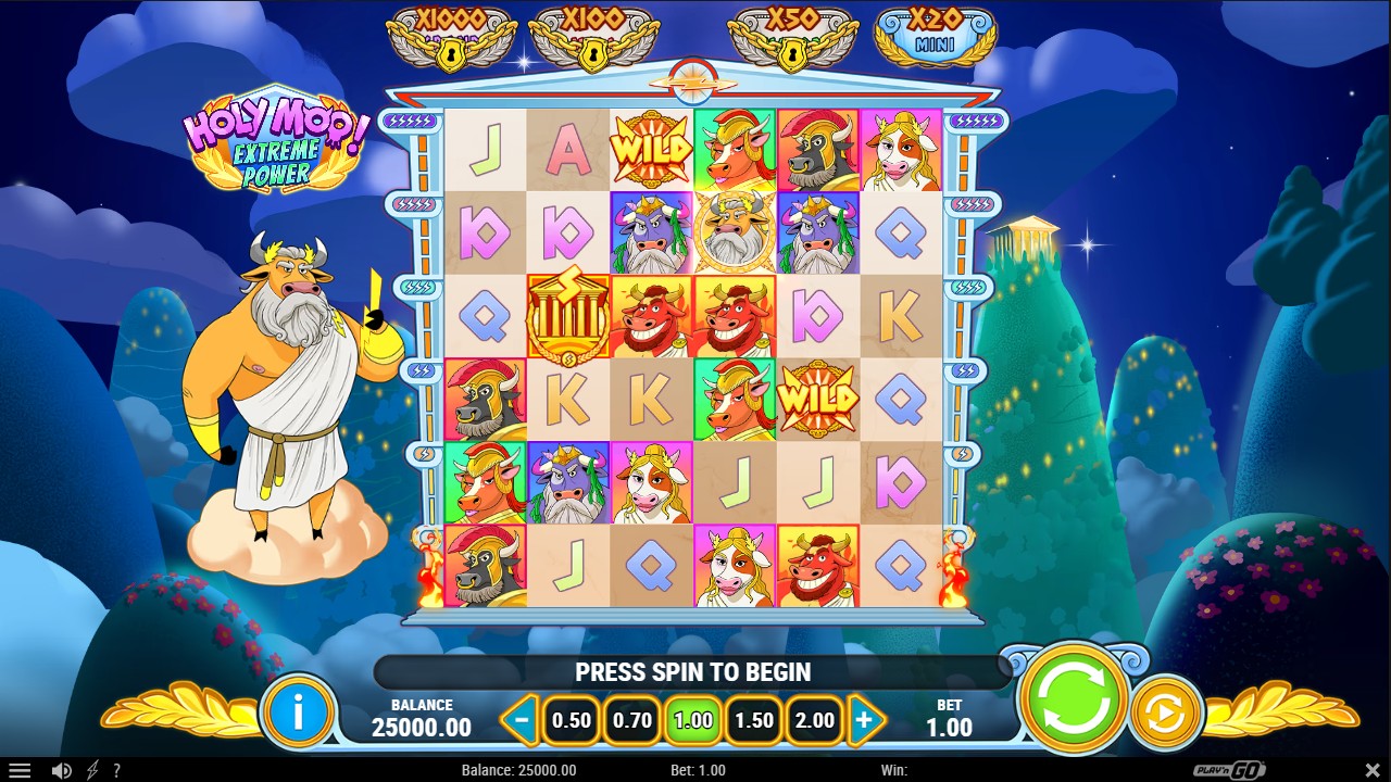 Holy Moo! Extreme Power by Play'n GO – base game