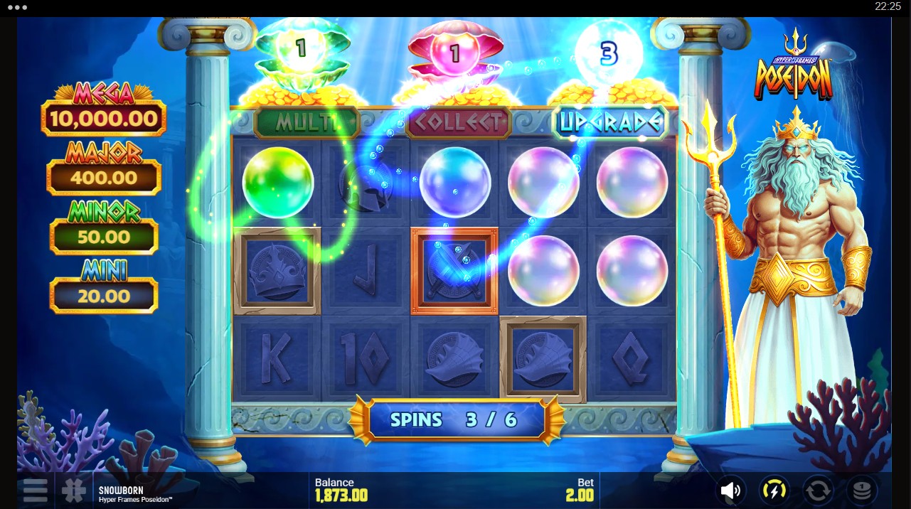 Hyper Frames Poseidon by Snowborn Games – Hyper Frames bonus round 5,500x max win