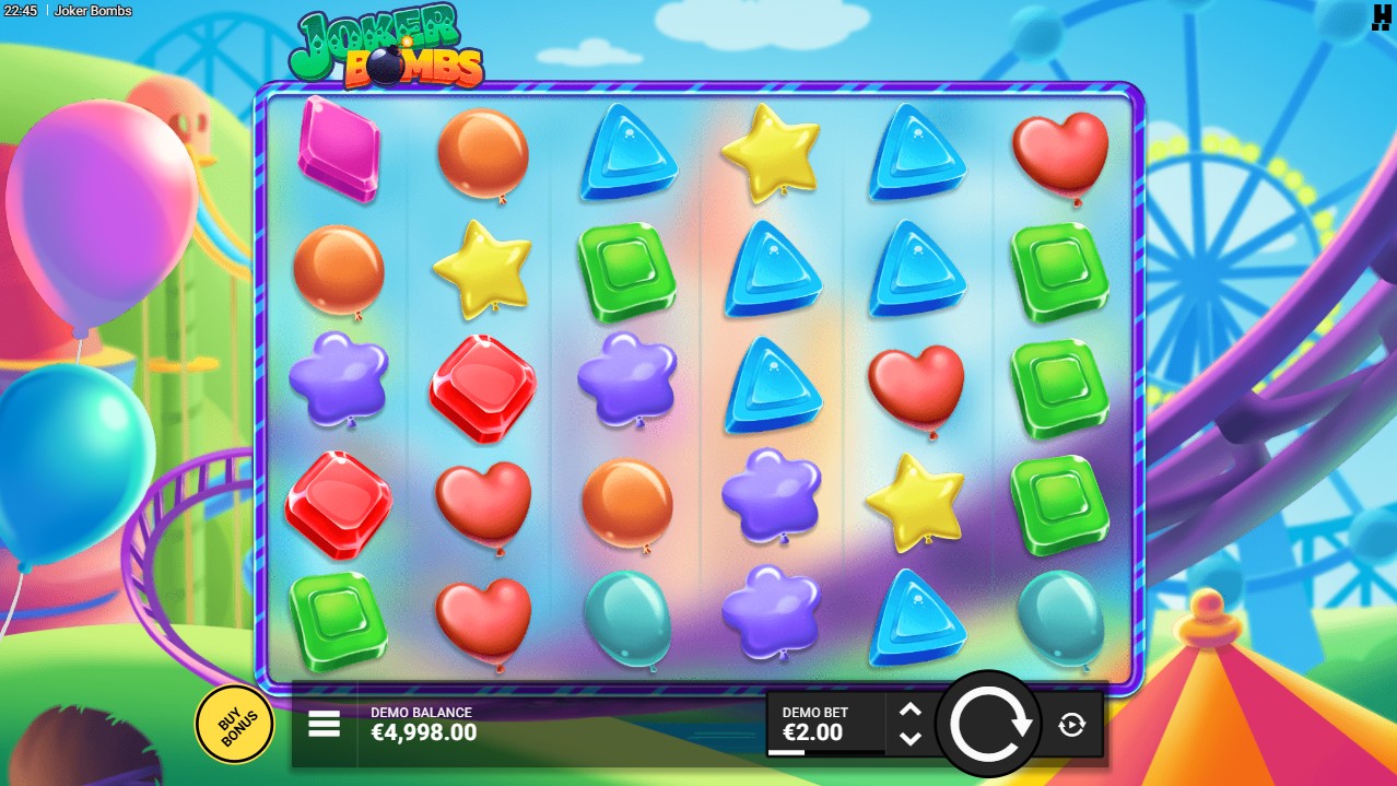 Joker Bombs by Hacksaw Gaming – 96.48% RTP Medium volatility 5,000x max win base game