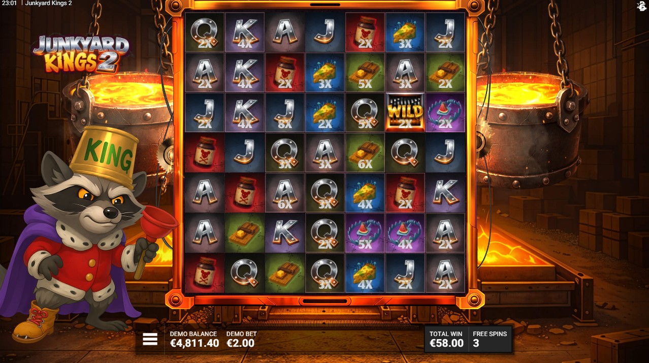 Junkyard Kings 2 by Bullshark Games – 96.29% RTP High volatility 20,000x max win bonus round