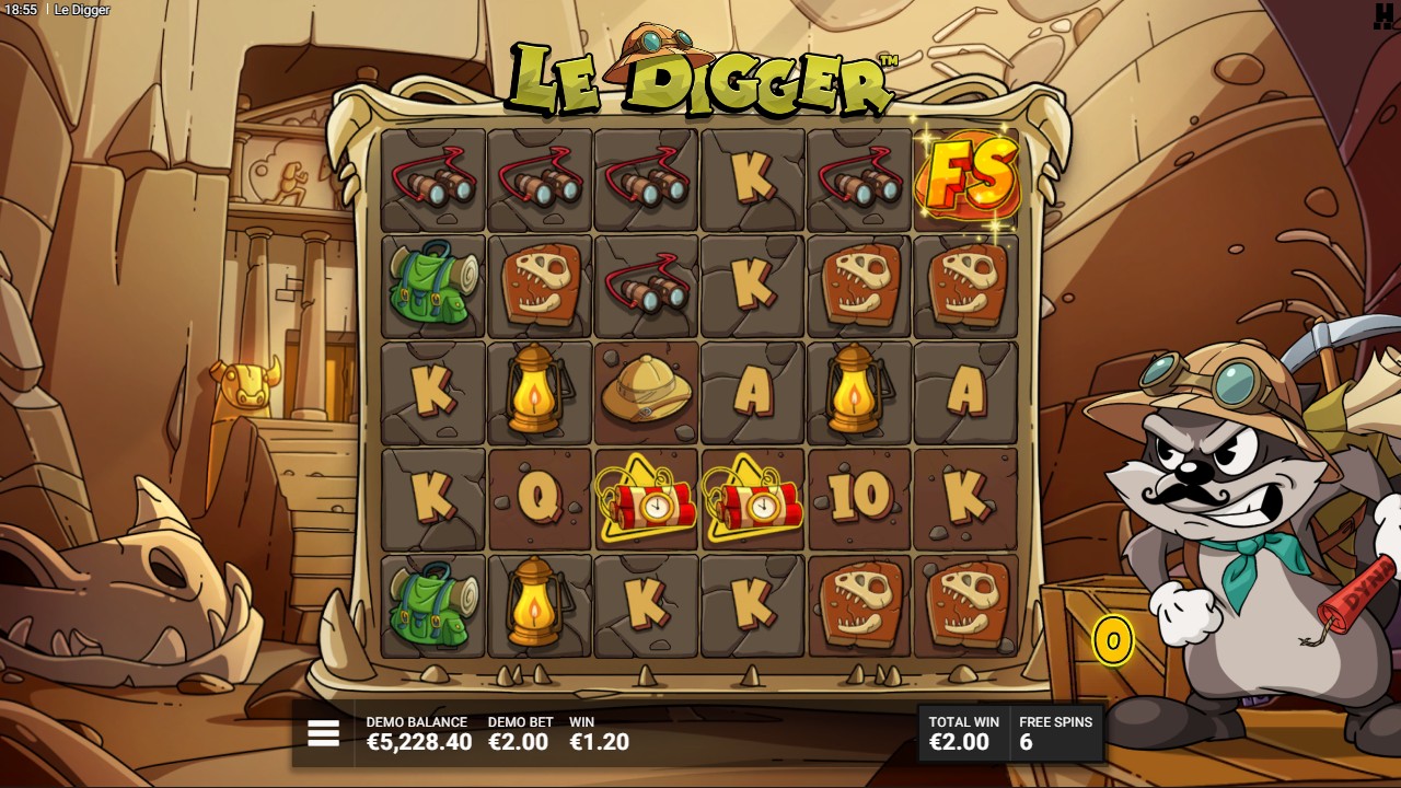Le Digger by Hacksaw Gaming – 96.26% RTP Medium volatility 15,000x max win bonus round