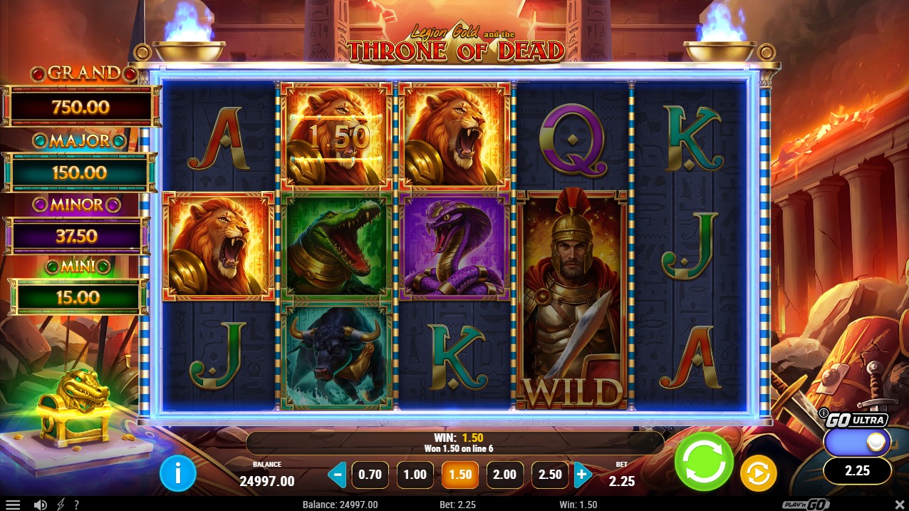 Legion Gold and the Throne of Dead by Play'n GO &ndash; base game