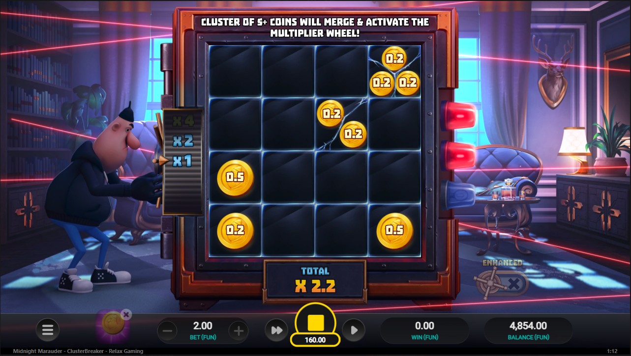 Midnight Marauder ClusterBreaker by Relax Gaming – bonus round