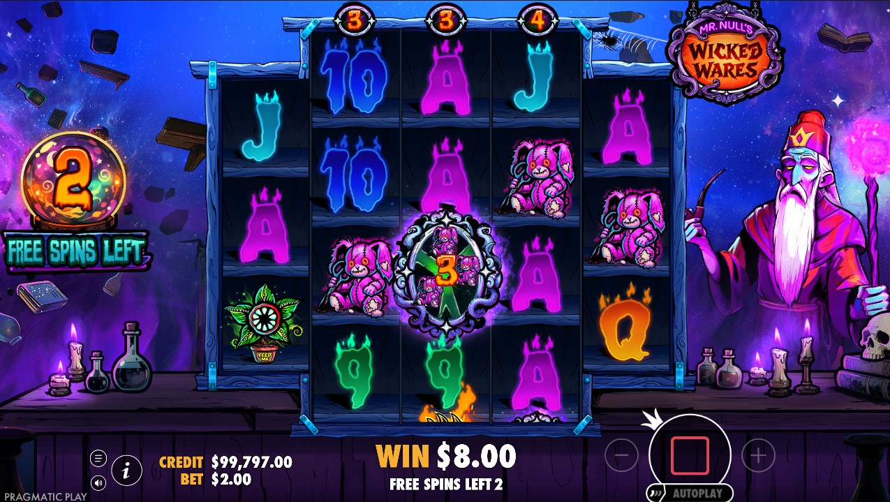 Mr. Null’s Wicked Wares by Pragmatic Play — free spins bonus round