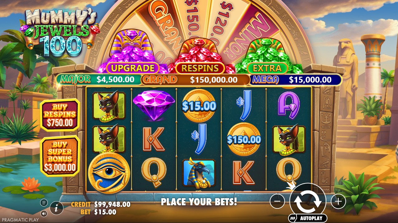 Mummy's Jewels 100 free spins – 100x multiplier cap Egypt bonus 10,000x win, Pragmatic Play 96.08% RTP