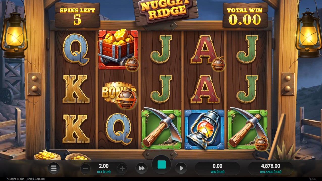 Nugget Ridge by Relax Gaming – free spins stored scatter multipliers final spin wild multiplier 10000x max win