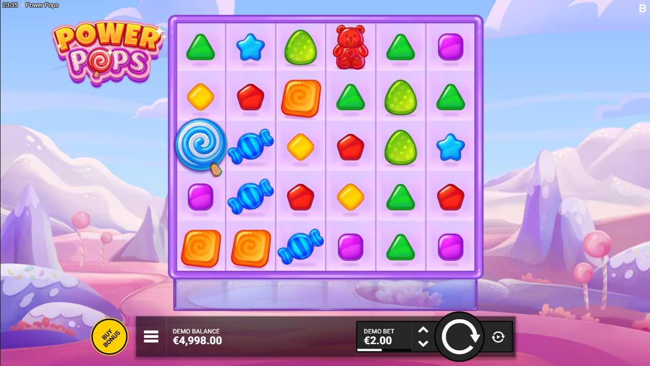 Power Pops by Backseat Gaming – 6-reel Scatter Pays base game