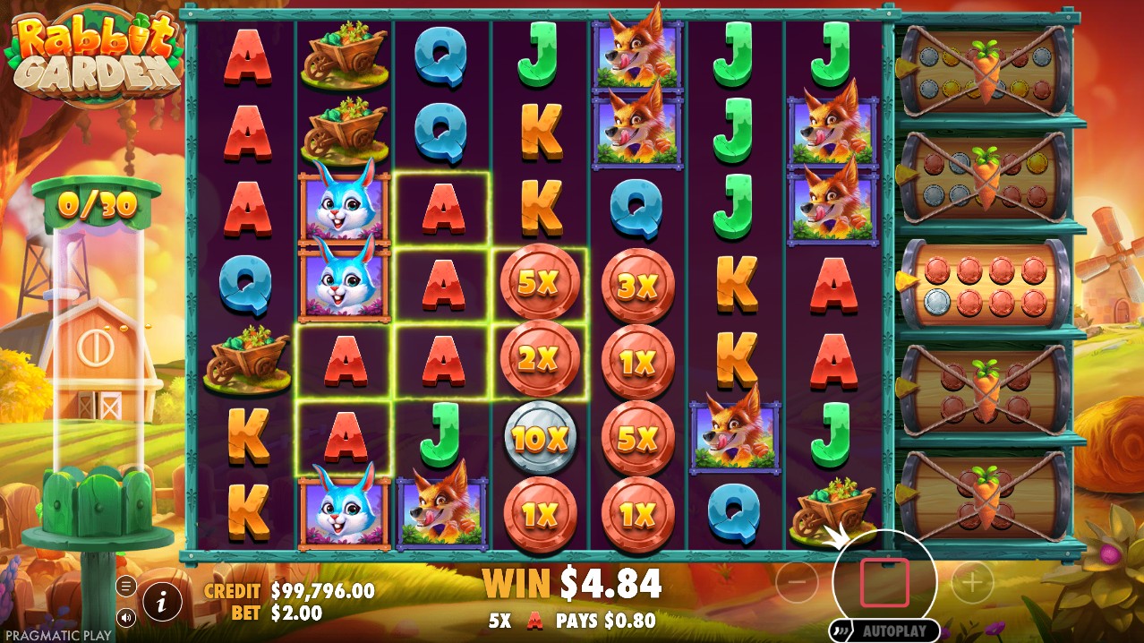 Rabbit Garden slot review bonus round free spins Pragmatic Play