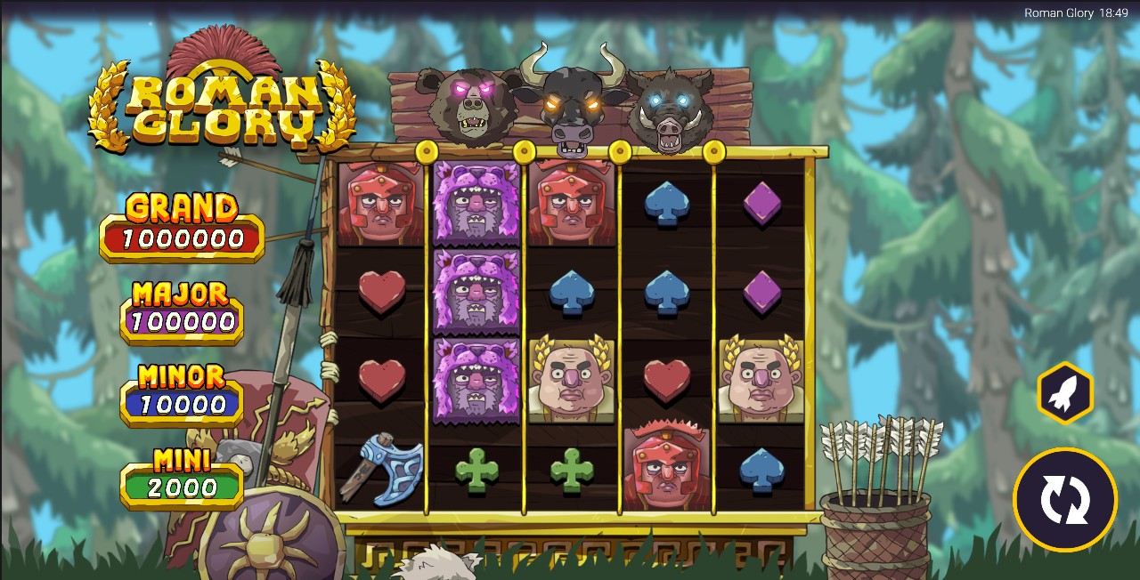 Roman Glory slot by Peter & Sons, 5-reel 40-payline base game