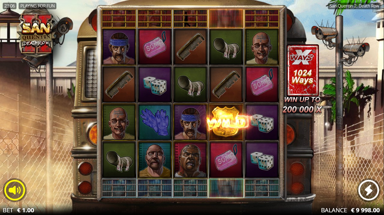 San Quentin 2 by Nolimit City – 96.13% RTP High volatility 200,000x max win base game