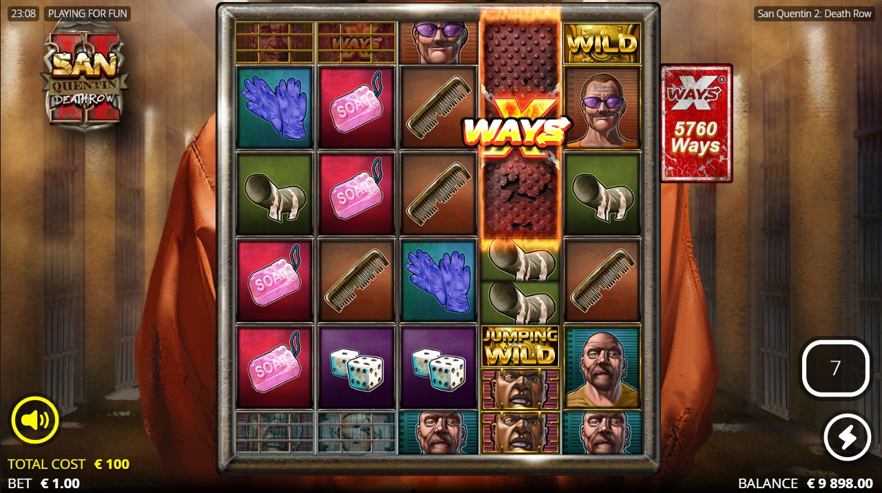 San Quentin 2 by Nolimit City – 96.13% RTP High volatility 200,000x max win bonus round