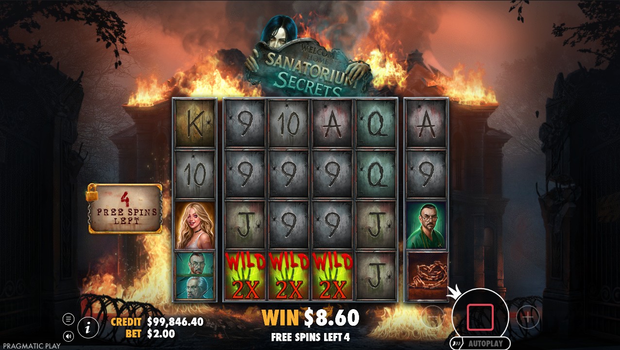 Sanatorium Secrets by Pragmatic Play – 96.47% RTP Medium volatility 10,000x max win free spins