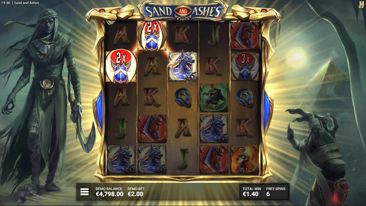 Sand and Ashes by Hacksaw Gaming – bonus round features