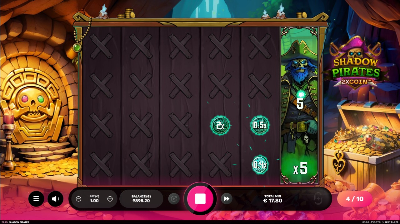 Shadow Pirates 2xCoin by Just Slots – bonus round