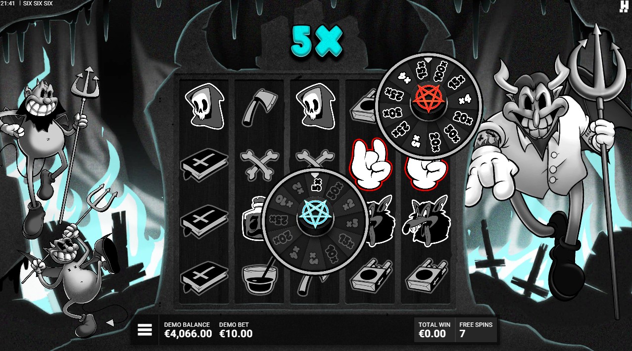 SixSixSix infernal bonus – devil free spins 16,666x max win, Hacksaw Gaming 96.15% RTP