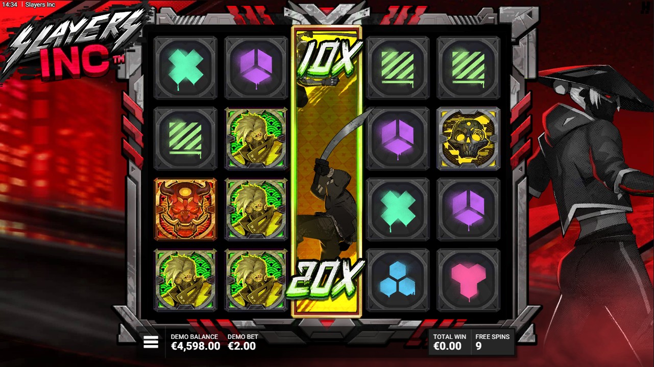 Slayers Inc by Hacksaw Gaming – 96.28% RTP High volatility 15,000x max win bonus round