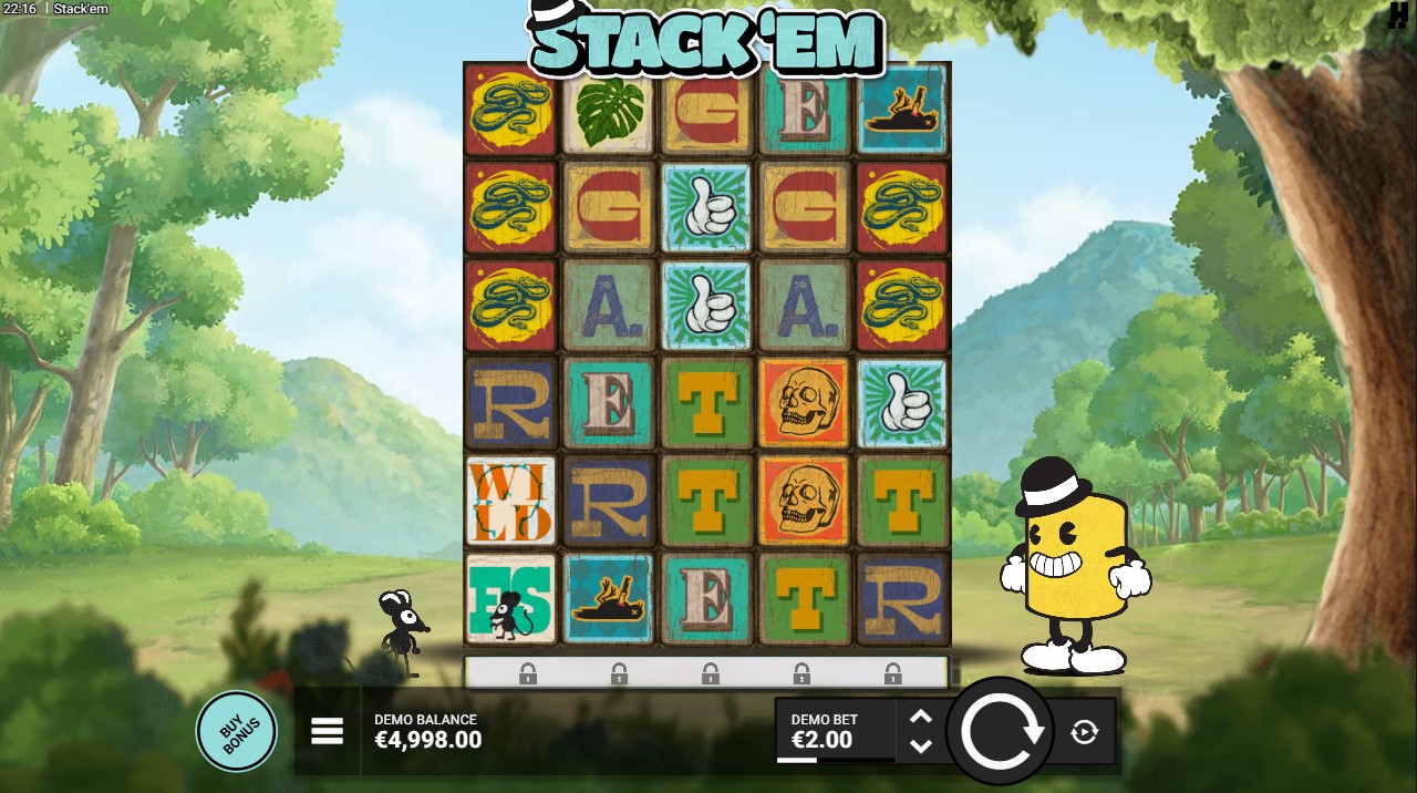 Stack'em by Hacksaw Gaming – Cluster Pays base game