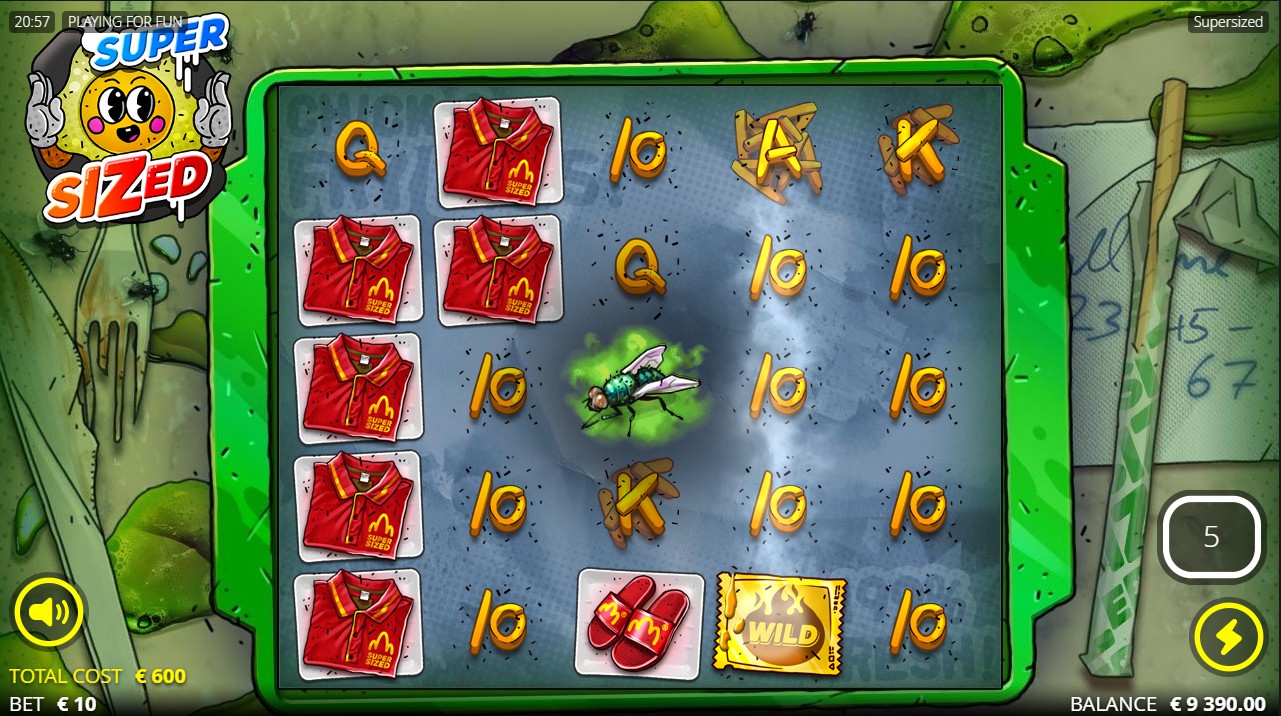 Super Sized bonus – extreme volatility free spins 150,000x max win, Nolimit City 96.03% RTP