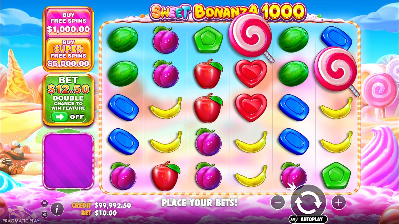 Sweet Bonanza 1000 by Pragmatic Play – 96.53% RTP Very High volatility 25,000x max win base game