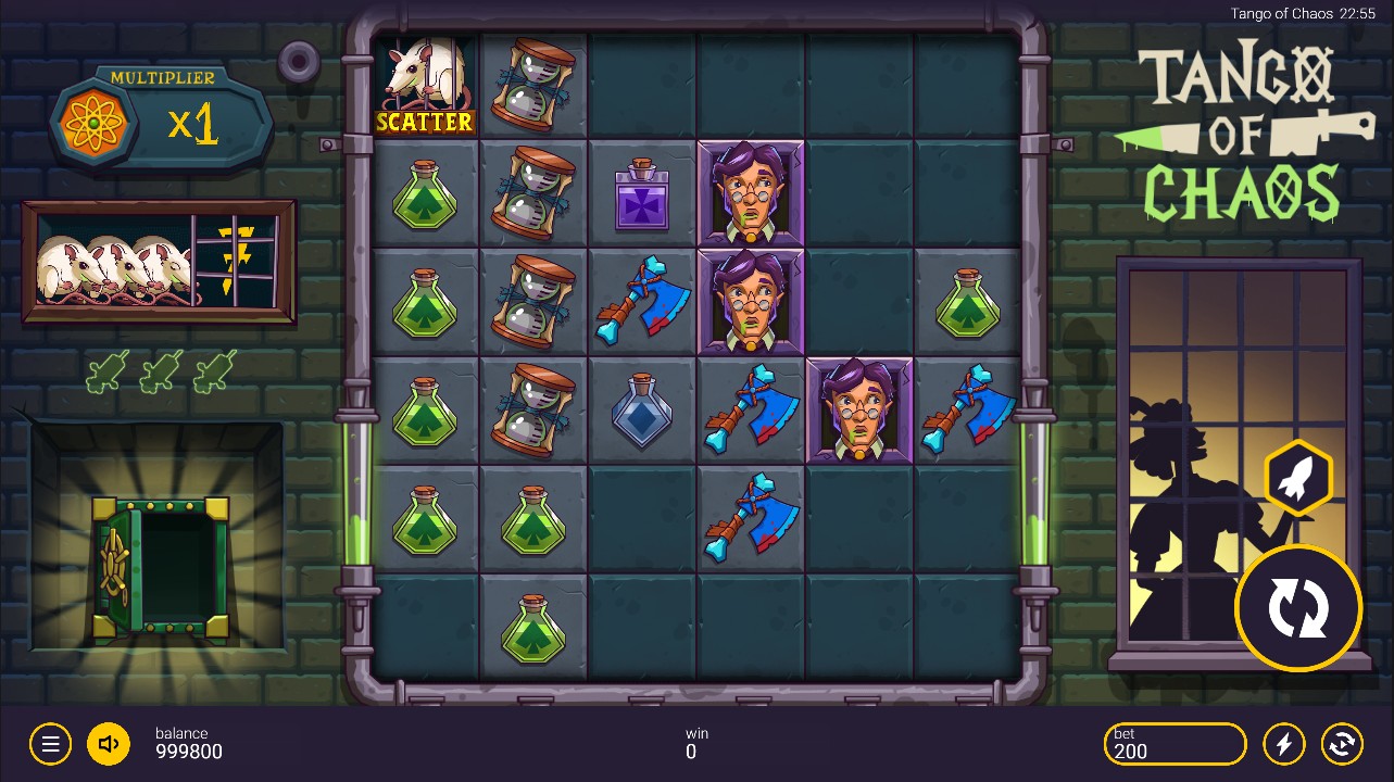 Tango of Chaos slot by Peter & Sons – base game