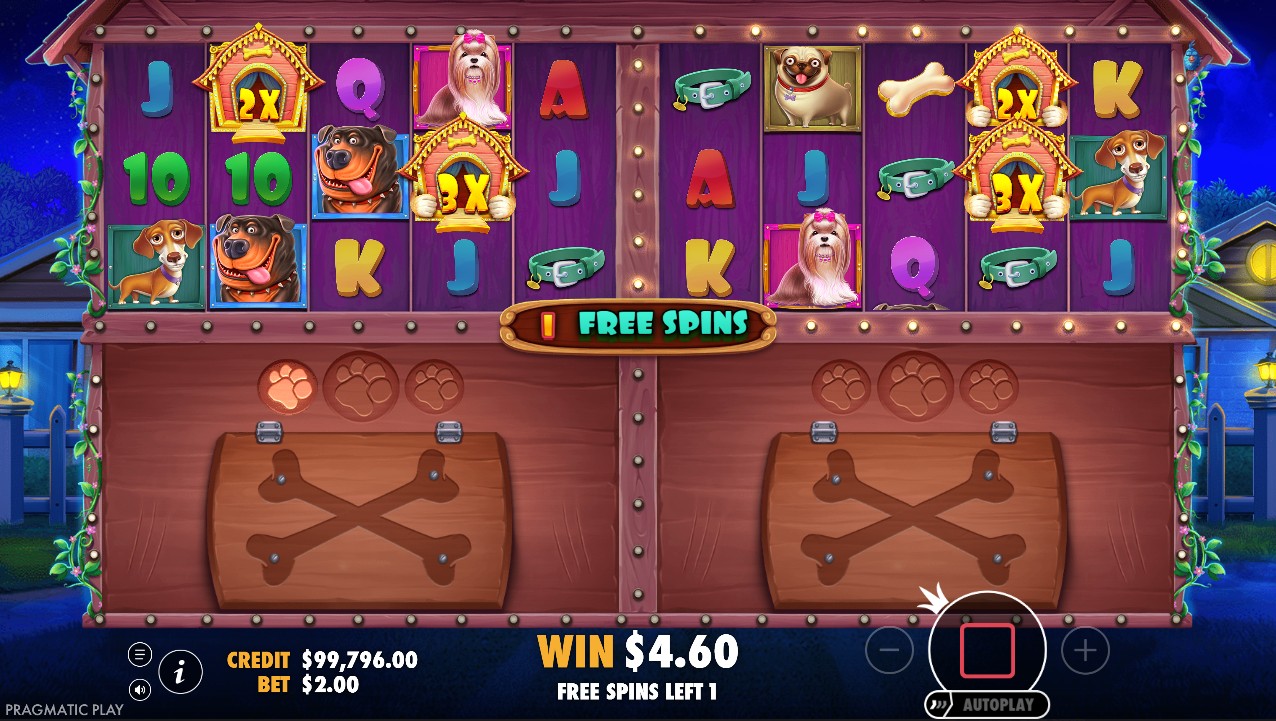 The Dog House Multihold free spins multiplier wilds – Pragmatic Play 96.06% RTP 9,000x max win