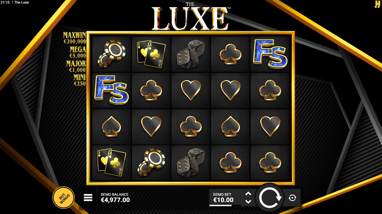 The Luxe by Hacksaw Gaming – base game luxury theme medium volatility multiplier wilds