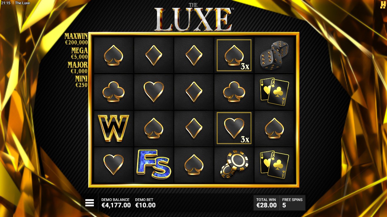 The Luxe free spins – multiplier wilds luxury bonus 5,000x max win, Hacksaw Gaming 96.26% RTP