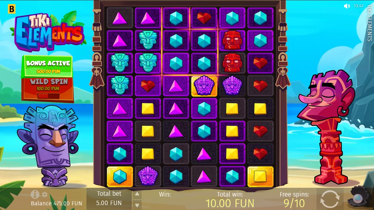 Tiki Elements by BGaming – 97% RTP High volatility 10,000x max win bonus round
