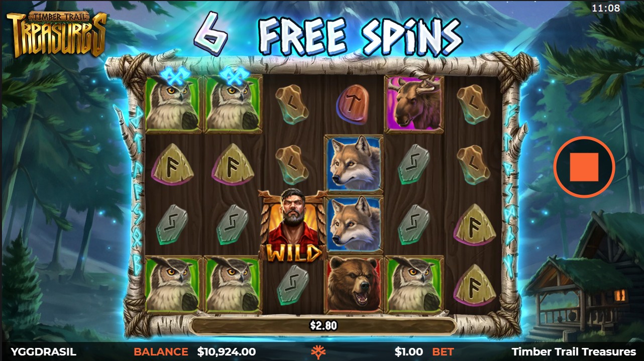 Timber Trail Treasures by Yggdrasil Gaming — bonus round