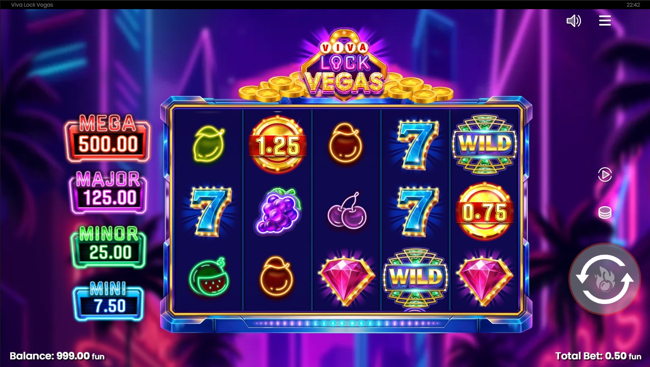 Viva Lock Vegas by Push Gaming — Hold & Win feature, cash symbols locked, grid expansion upgrade