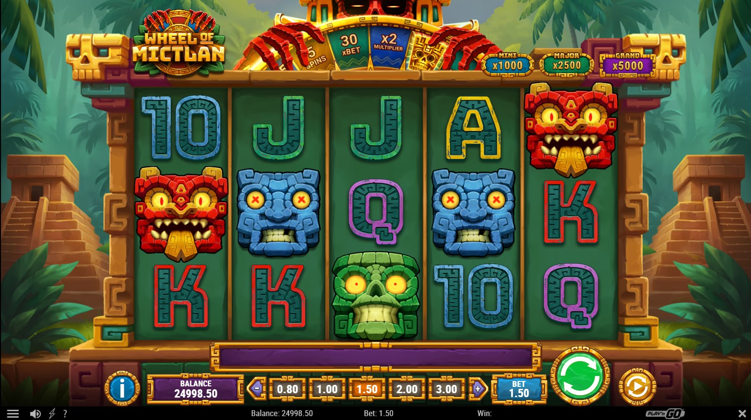 Wheel of Mictlan by Play'n GO – 96.20% RTP High volatility 40,000x max win base game