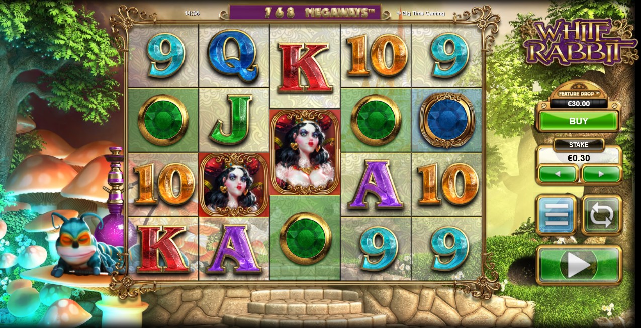 White Rabbit by Big Time Gaming – 97.39% RTP High volatility 13,366x max win base game