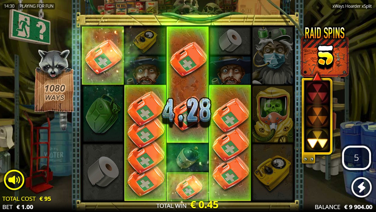 xWays Hoarder xSplit by Nolimit City – 96.14% RTP High volatility 11,030x max win bonus round